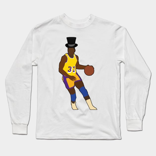 Magic Johnson - Magician Long Sleeve T-Shirt by xavierjfong